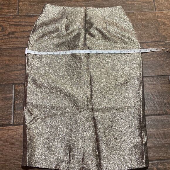 Worthington Good Metalic Christmas Women Skirt Size4 - Picture 11 of 15